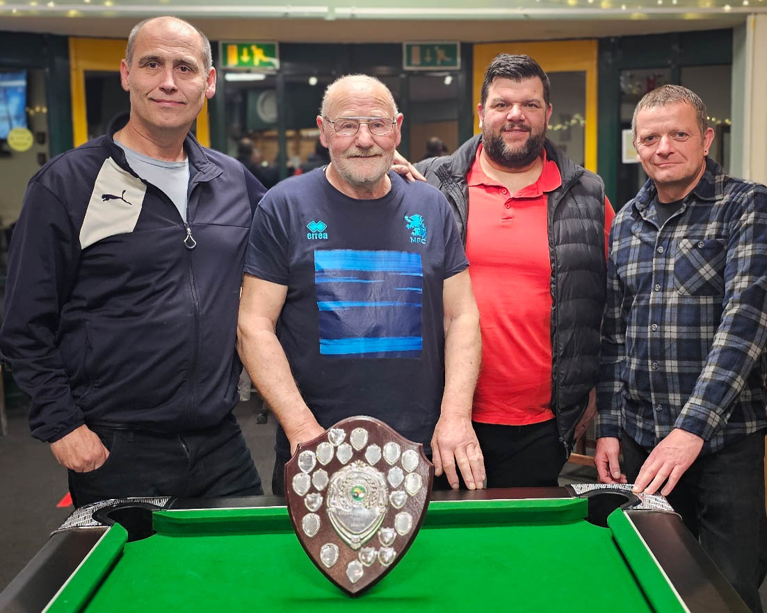 Ayton Working Mands Club<br />
League Cup Runners-Up<br />
Stokesley Pool League Winter 2023-24 Sponsored by Vasstech