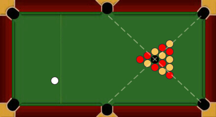 Blackball pool: racking and breaking