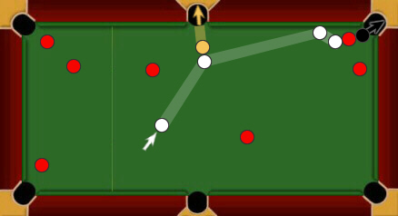 Blackball pool: frame-winning combination