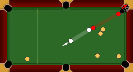 Blackball pool: same pocket combination