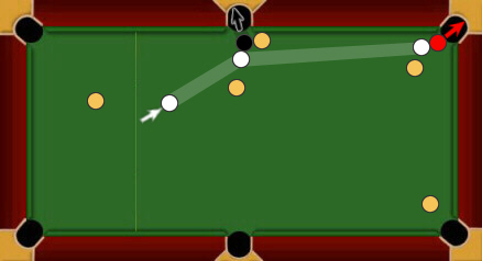 Blackball pool: free shot combination