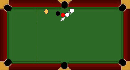 Blackball pool: touching ball rule
