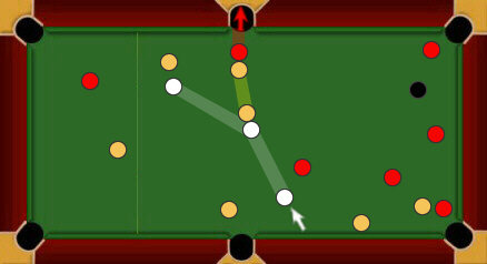 Blackball pool: open table example